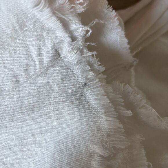 Pilcro Adi Mid Rise Frayed Relaxed Flare Jeans - Picture 6 of 13